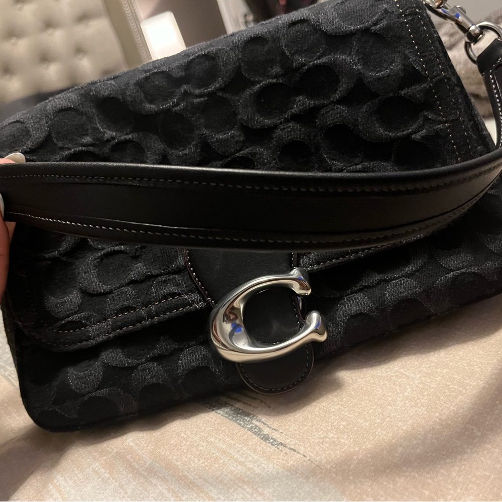 Coach soft tabby black denim